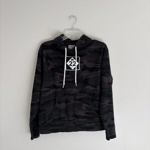 M22 Black and Gray Camouflage Hoodie